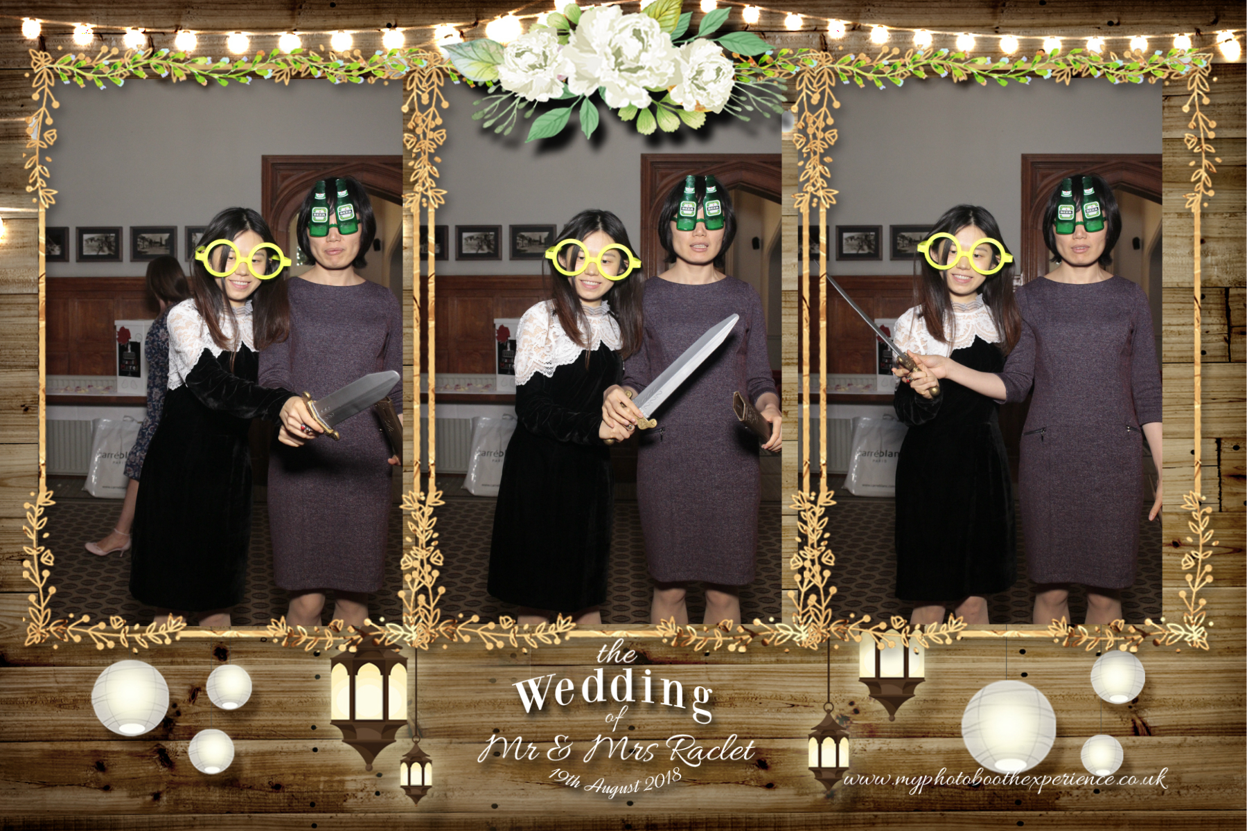Mr & Mrs Raclet | View more photos from the event at gallery.myphotoboothexperience.co.uk/u/MyPhotoBoothExperienceLtd/Mr-Mrs-Raclet